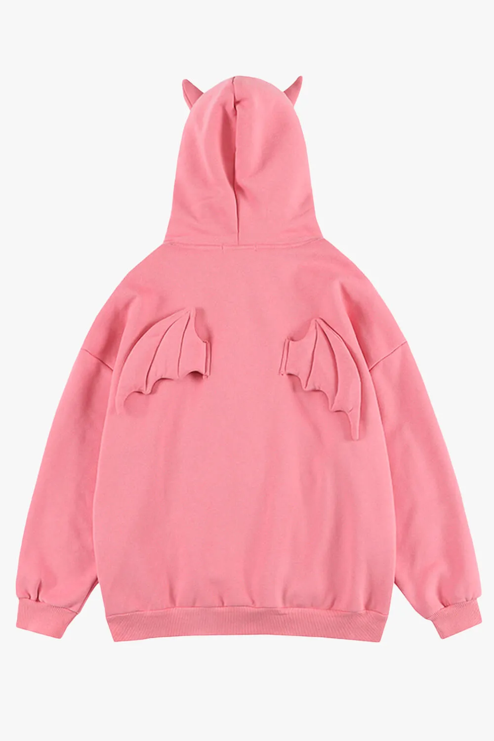 Little Devil Girl Hoodie With Wings