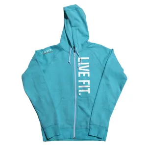 Live Fit Zip Up - Teal