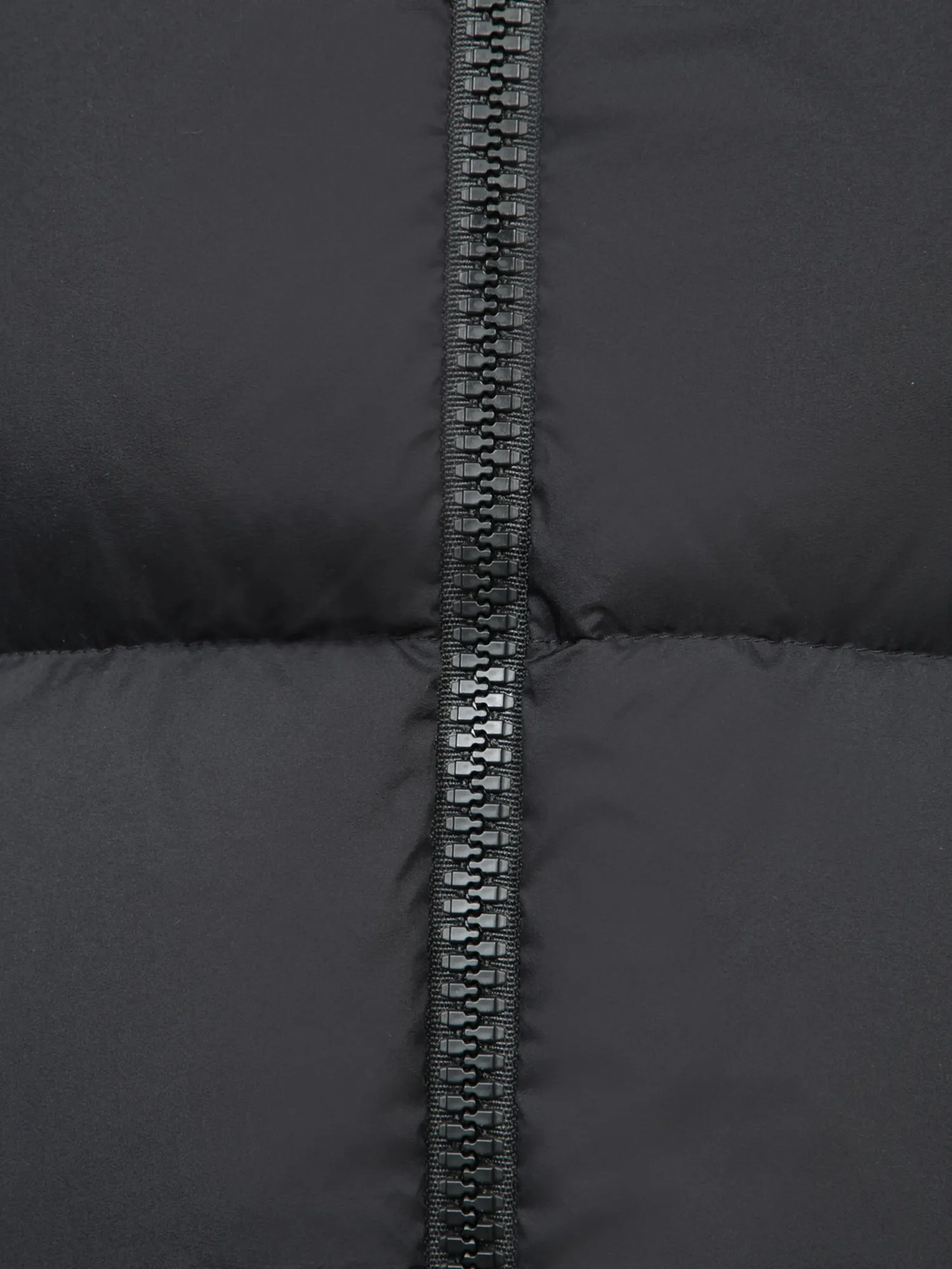 Long A-Line Black Down Jacket