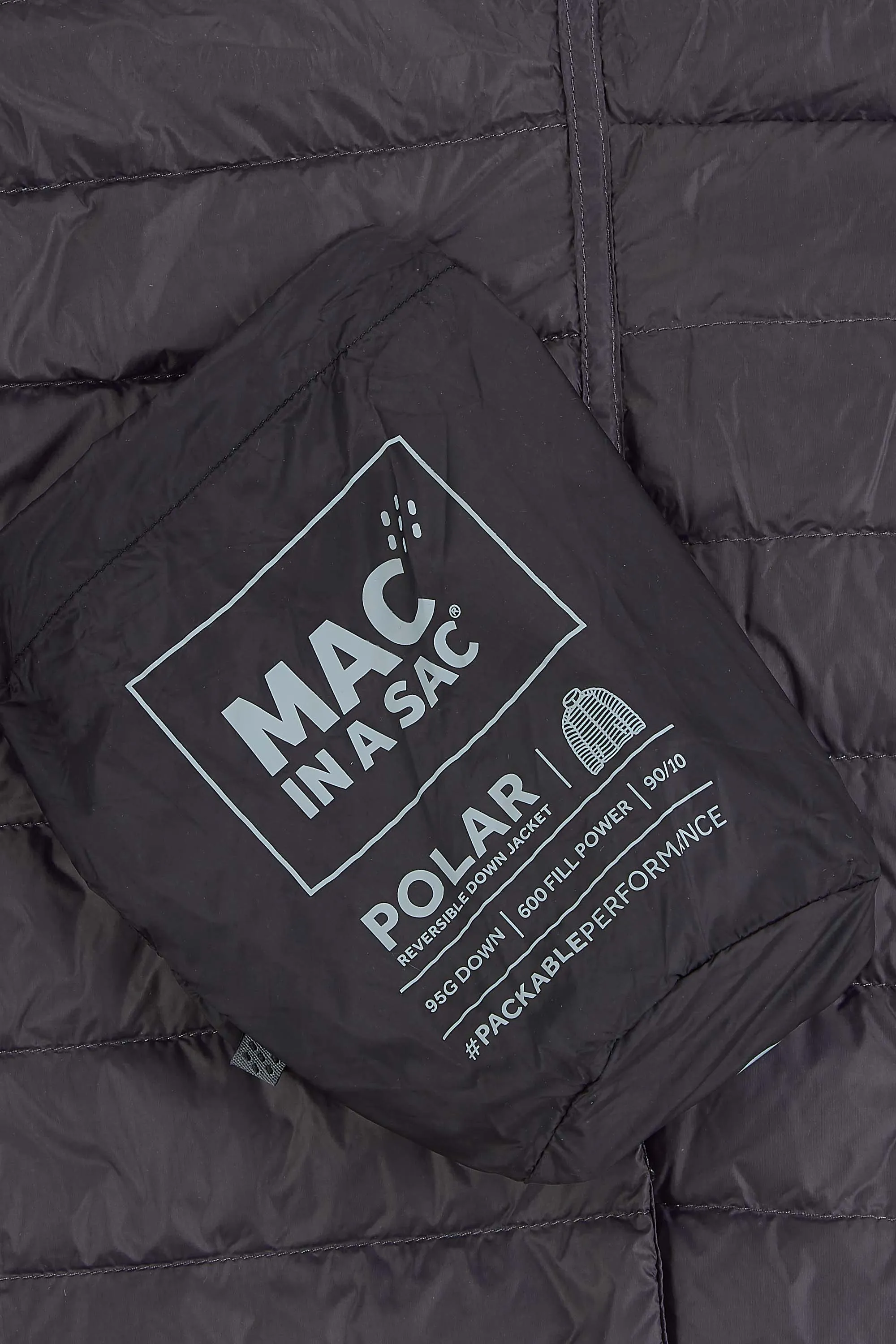 Mac In A Sac Polar2 Down Reversible (Men's) - Jet Black/Charcoal
