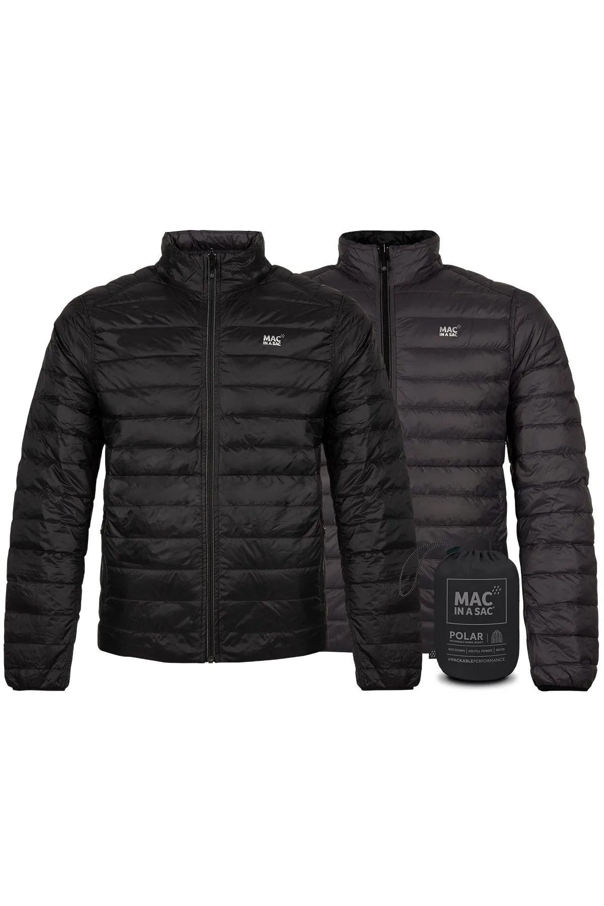 Mac In A Sac Polar2 Down Reversible (Men's) - Jet Black/Charcoal