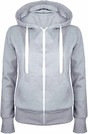 maisdgop Hoodies for Women Casual Solid Color Drawstring Pullover Fashion Zipper Fleece Sweater Coat Comfy Loose Slim Hoodie