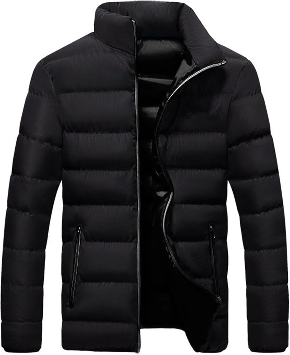 Men's Down Insulated Packable Puffer Jacket Lightweight Packable Puffer Jackets Down Alternative Puffy Coat