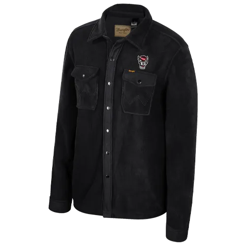NC State Wolfpack Wrangler Polar Snap Up Wolfhead Jacket