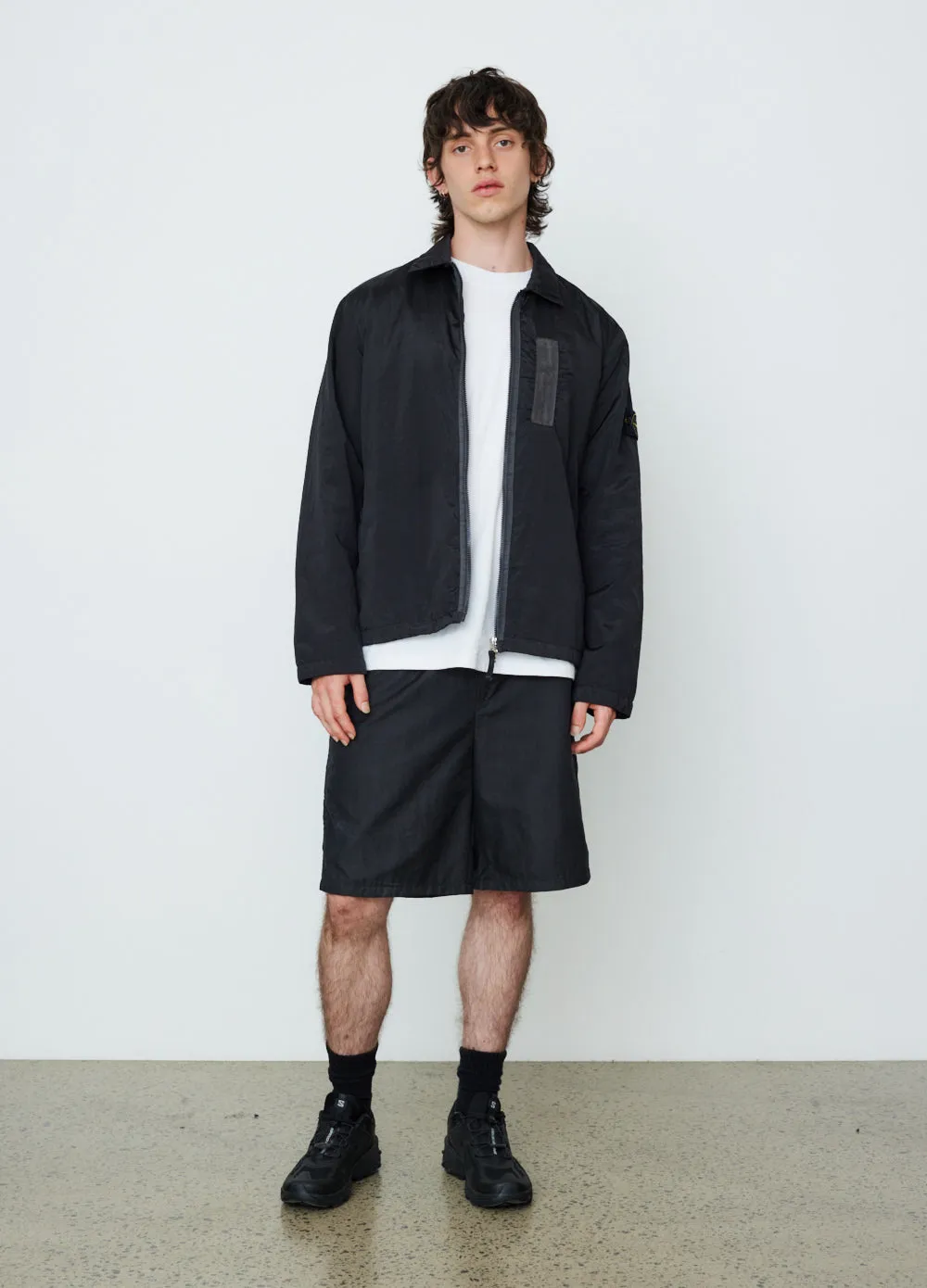 Nylon Metal Zip Overshirt