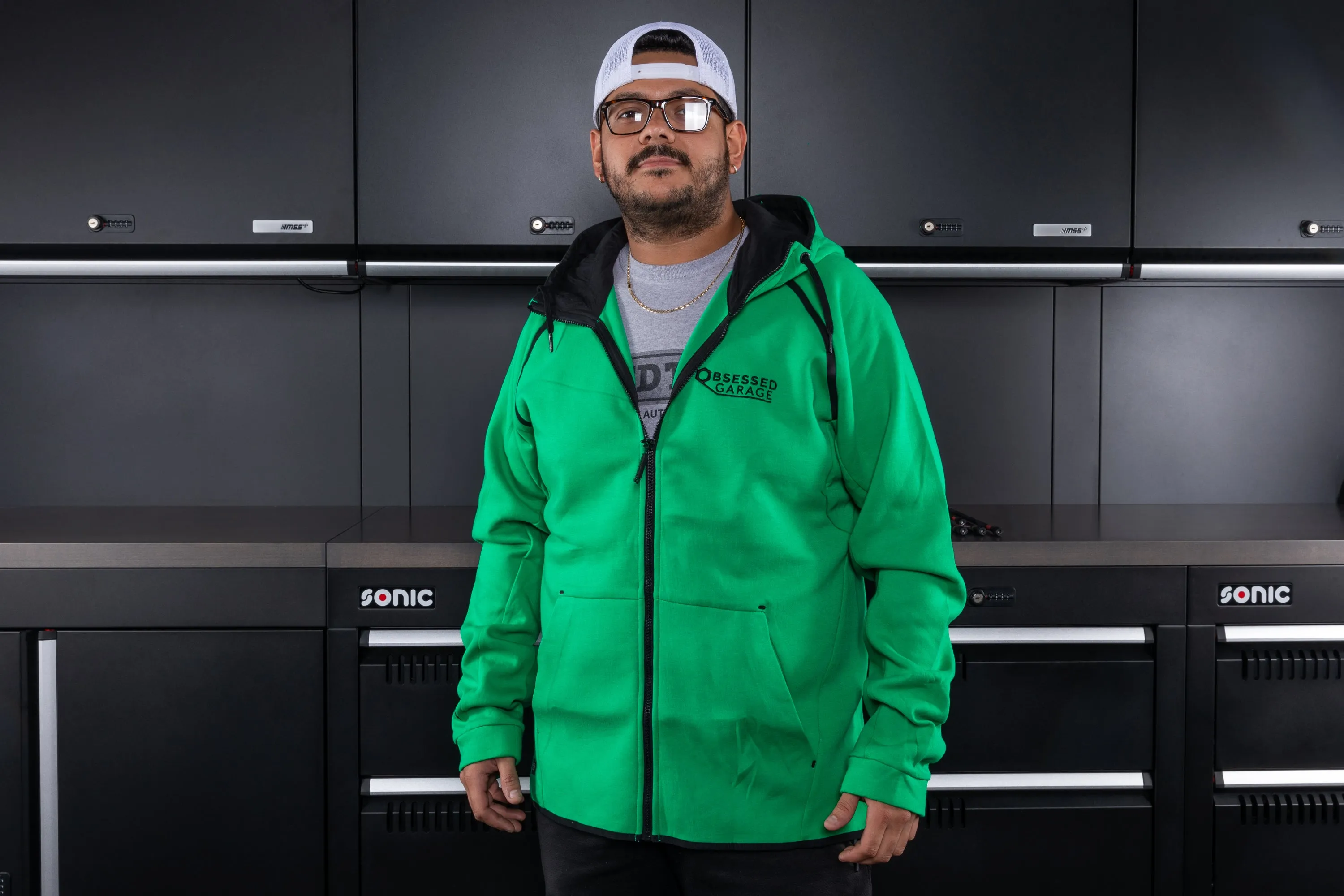 Obsessed Garage Reflex Zip-Up Hoodie