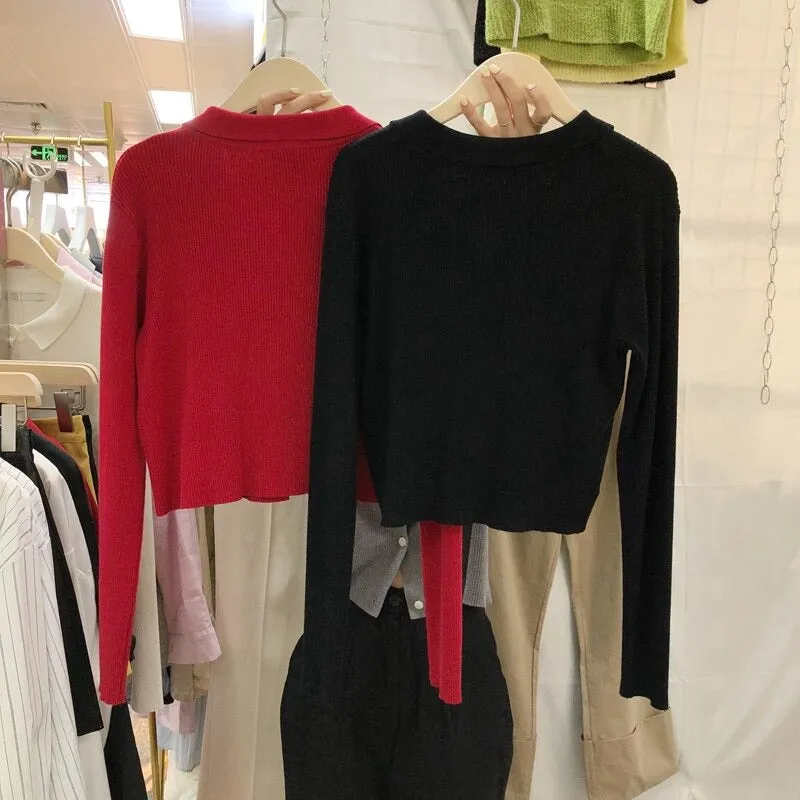 Oversize Autumn Vintage Loose Winter Knitted Long Sleeve