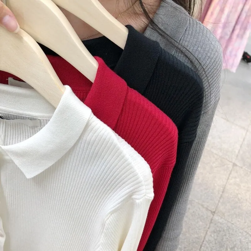 Oversize Autumn Vintage Loose Winter Knitted Long Sleeve