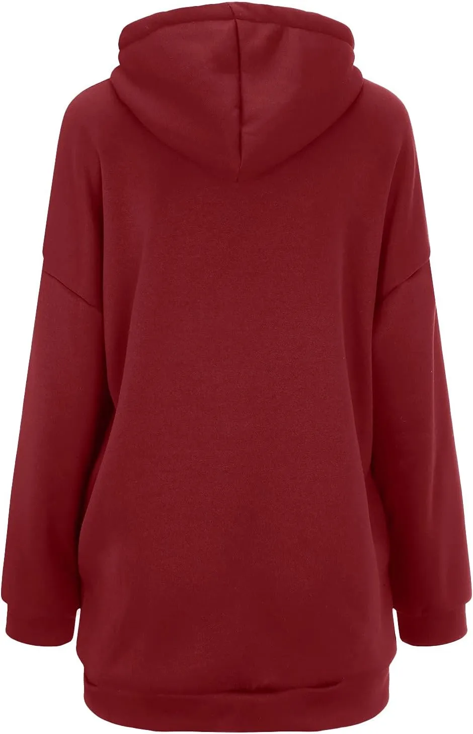 Oversized Zip Up Hoodies for Women Plus Size Long Fleece Jacket Casual Long Sleeve Cute Fall Coat with Pockets