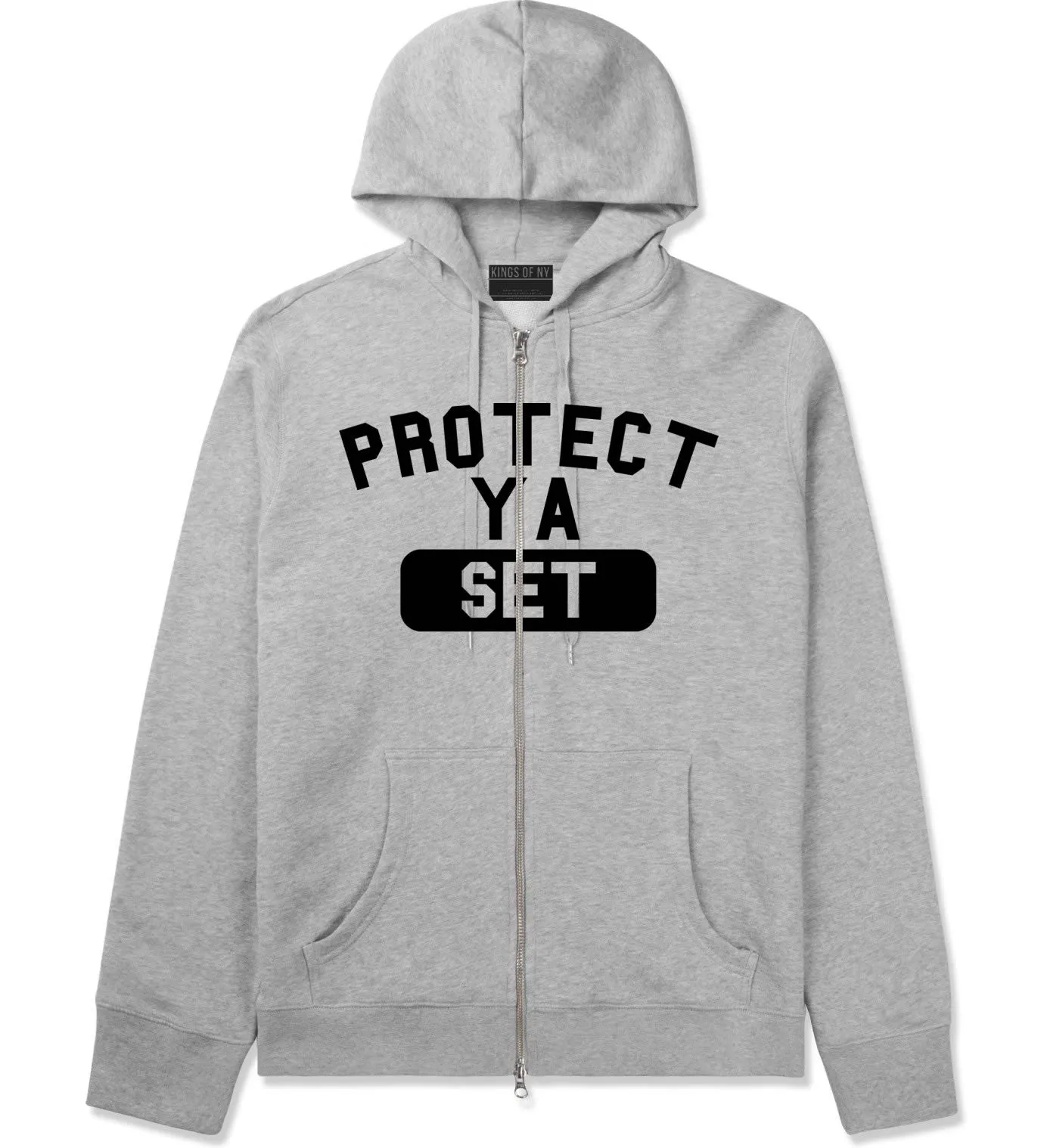 Protect Ya Set Neck Zip Up Hoodie