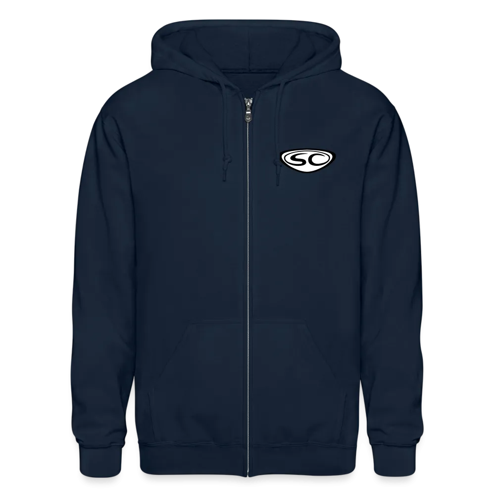 Santa Cruz Surfs UP Heavy Blend Adult Zip Hoodie