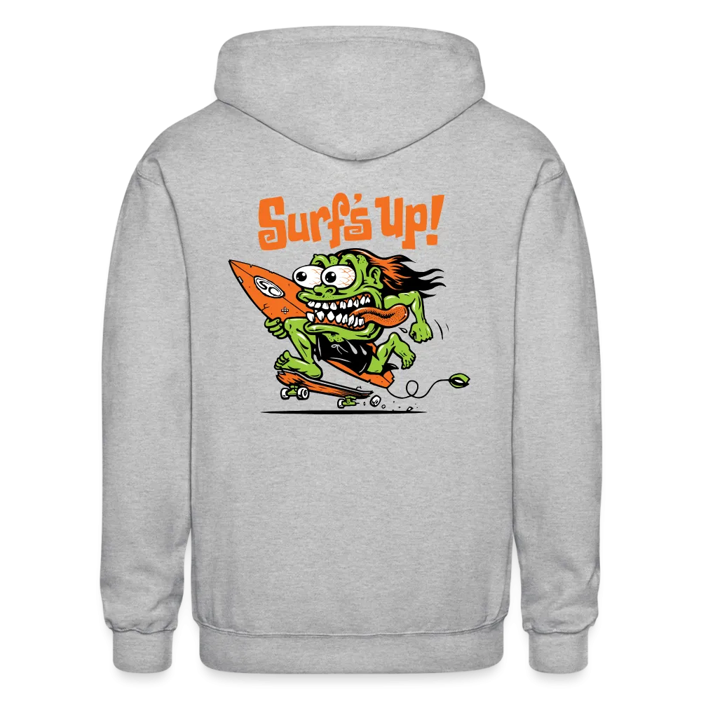 Santa Cruz Surfs UP Heavy Blend Adult Zip Hoodie