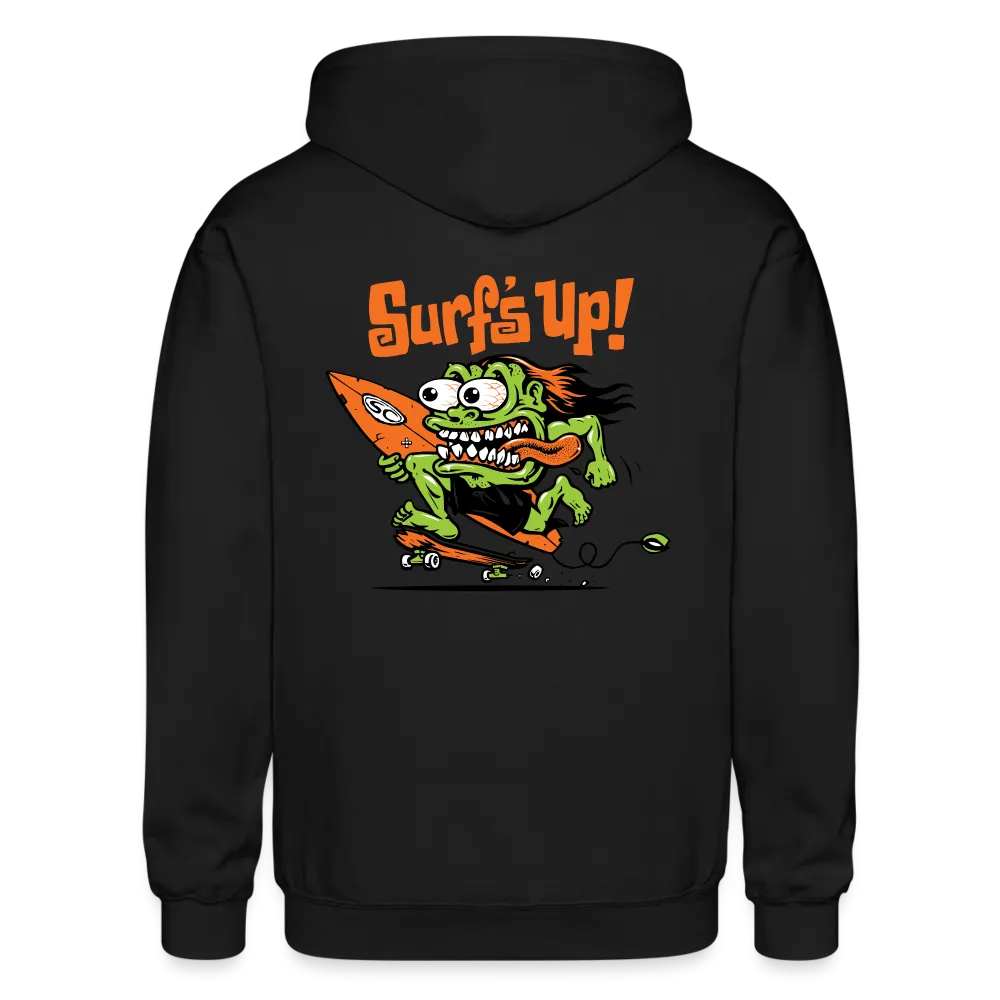 Santa Cruz Surfs UP Heavy Blend Adult Zip Hoodie