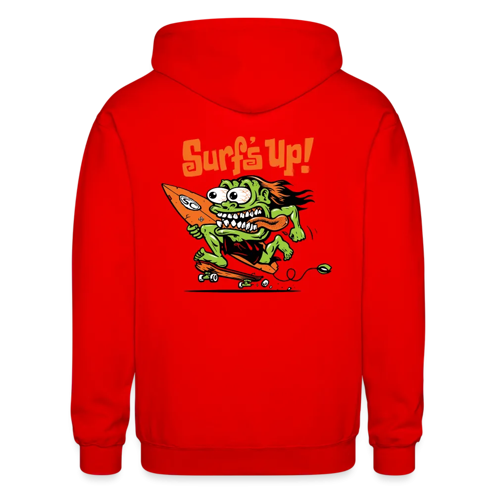 Santa Cruz Surfs UP Heavy Blend Adult Zip Hoodie