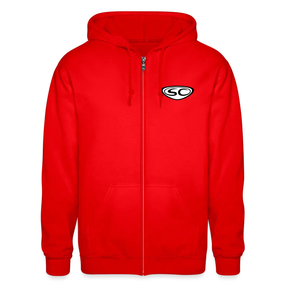 Santa Cruz Surfs UP Heavy Blend Adult Zip Hoodie