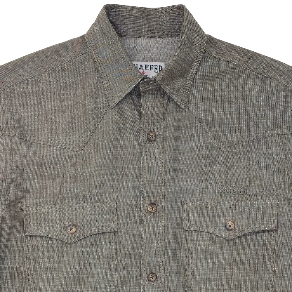Schaefer Ranchstone Denim Shirt Dark Olive