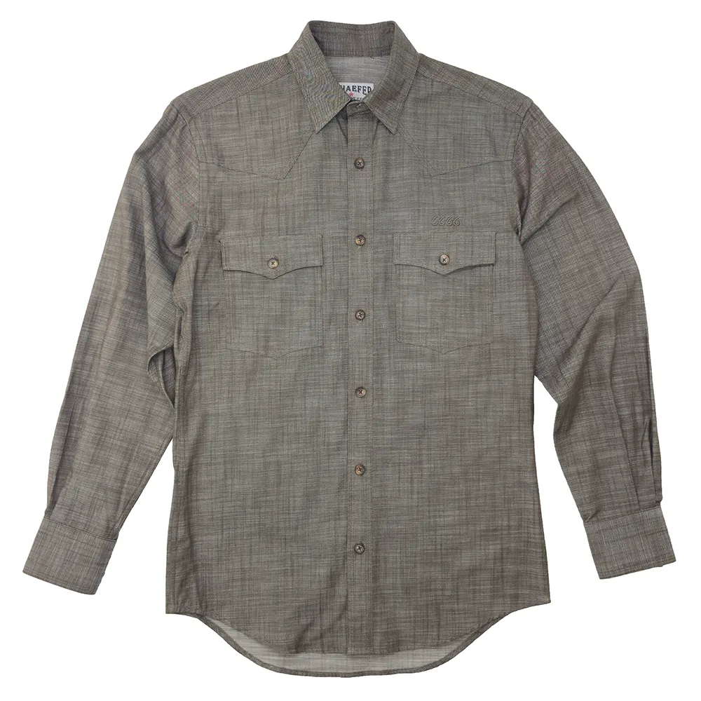 Schaefer Ranchstone Denim Shirt Dark Olive