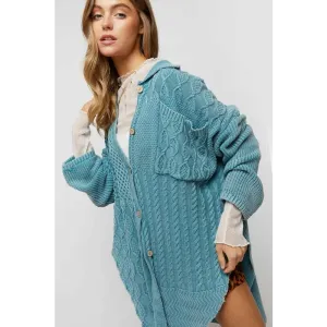Solid Button Down Cardigan