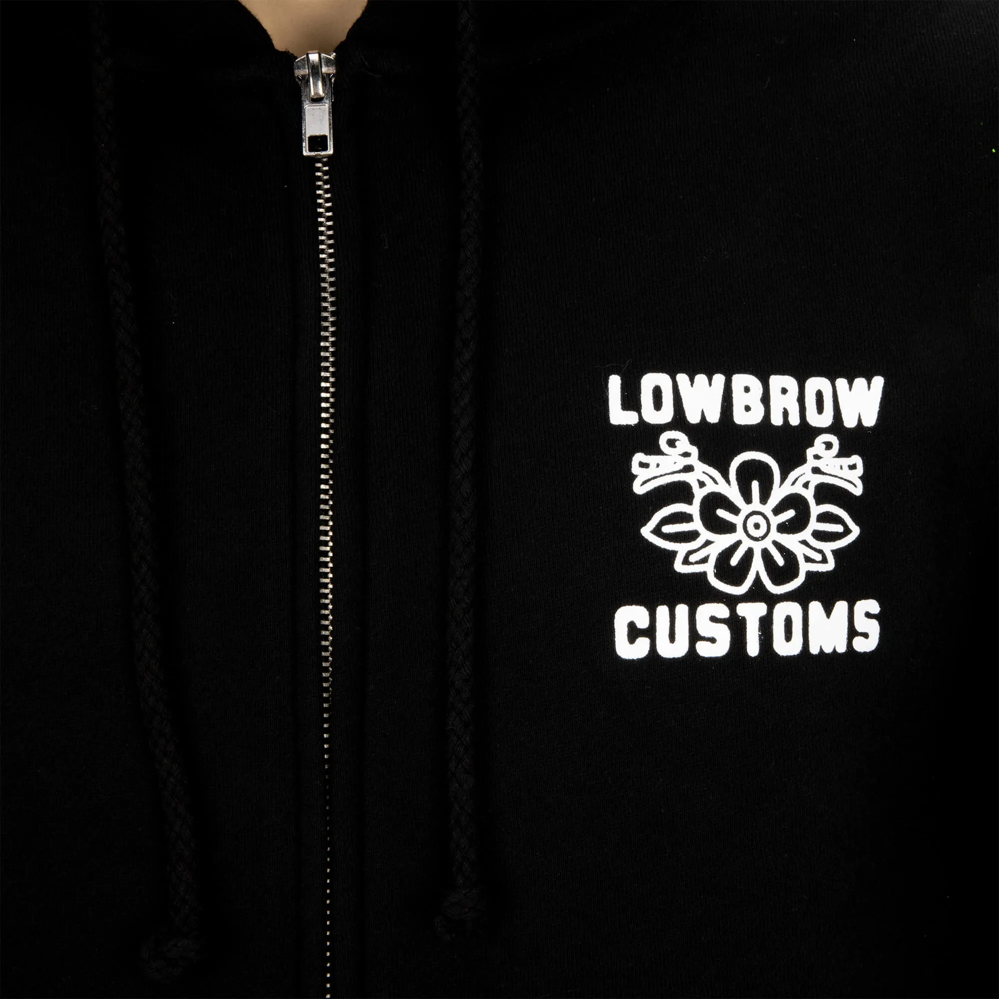 Throttle Club Zip-up Hooded Sweatshirt