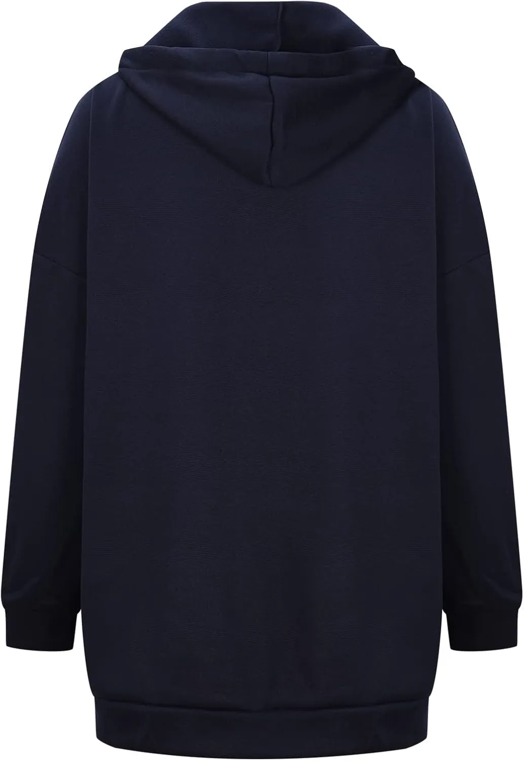 Women Long Sweatshirt Pullover Long Sleeve Solid Color Zip Up Hoodies Slim Fit Casual Fall Winter Shirts with Pocket