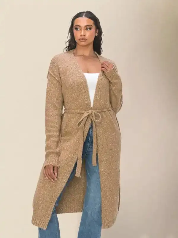 Women’s Casual Long Knitted Sweater Cardigan